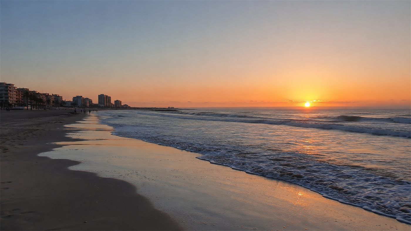 Sunrise SUP tour on the Mediterranean coast near Valencia